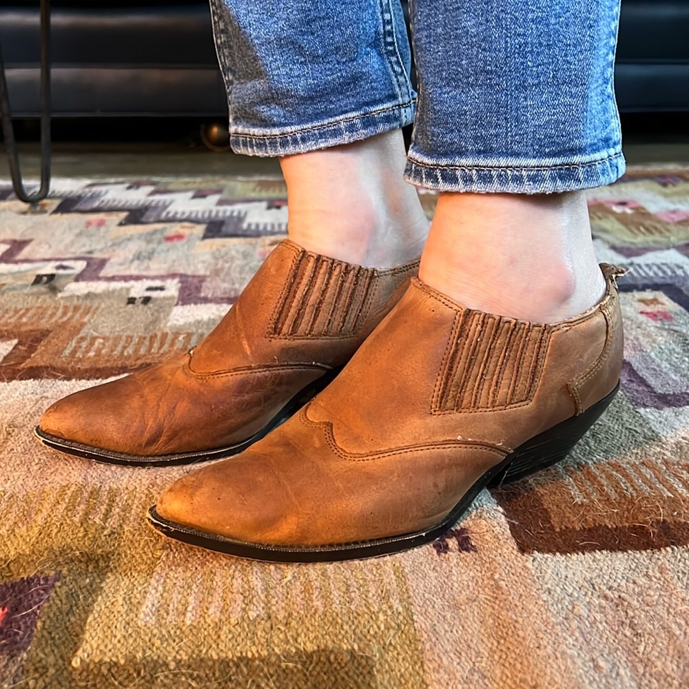 Vintage Zodiac shootie cowboy booties 7.5